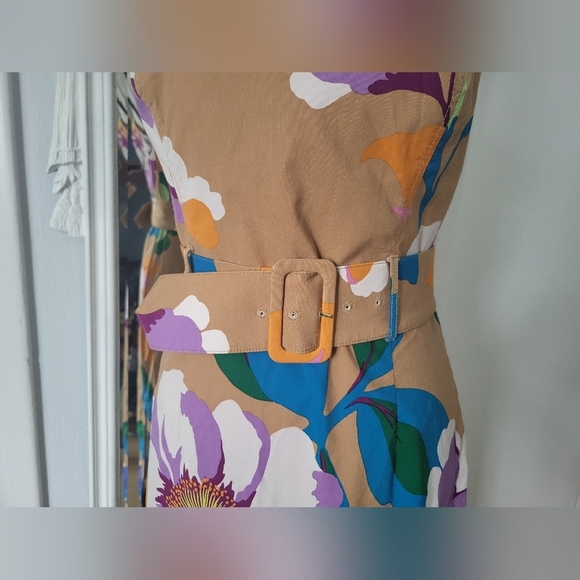 Maeve/ Anthropologie Floral Strapless Midi Skirt - Picture 10 of 11